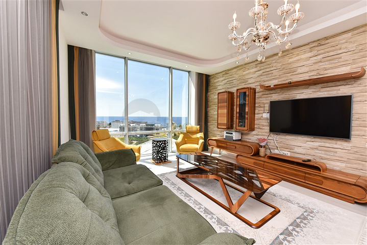 بنتهاوس مفروش 4+1 مطل على البحر في محمودلار بنتهاوس مفروش 4+1 مطل على البحر في محمودلار