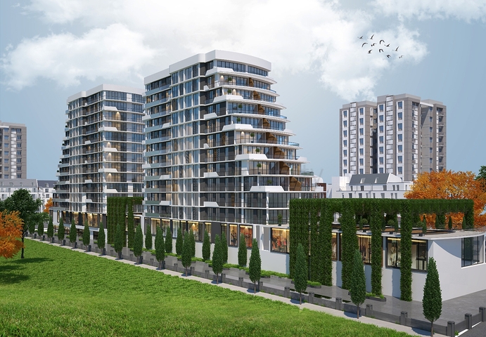 شقة 1+1 معروضة للبيع في مجمع سكني جاهز في منطقة باجك إرلار