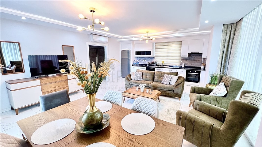 شقة مفروشة 2 + 1 في منطقة محمودلار