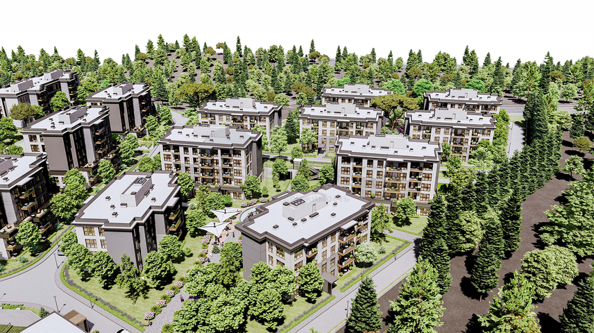 مجمع سكني واسع النطاق في وسط منطقة بنديك