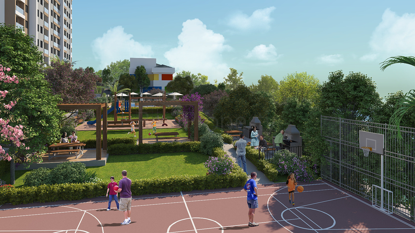 مشروع مفهوم الأسرة في وسط المنطقة الخضراء