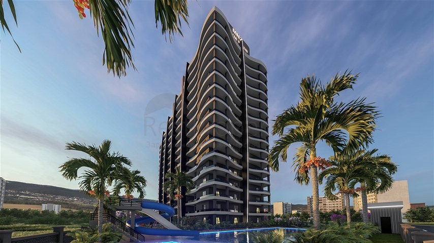 شقق في مجمع قيد الإنشاء في منطقة توميوك