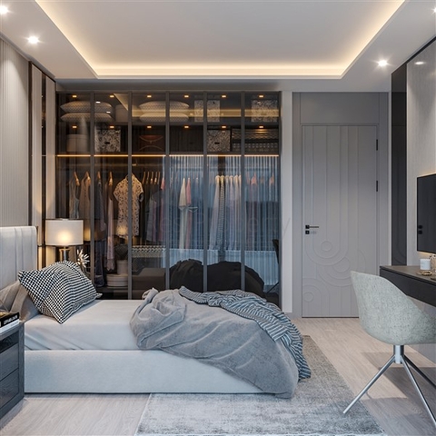 شقق في مجمع قيد الإنشاء في منطقة توميوك