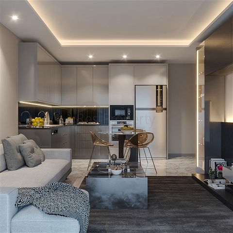 شقق في مجمع قيد الإنشاء في منطقة توميوك