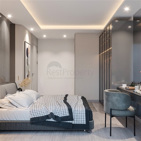 شقق في مجمع قيد الإنشاء في منطقة توميوك