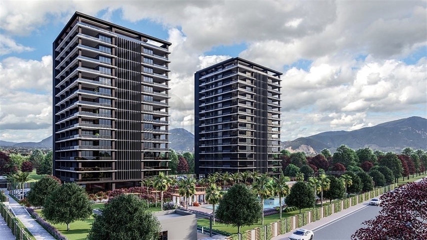 شقق فسيحة 5 + 1 في المنطقة الوسطى من يني شهير