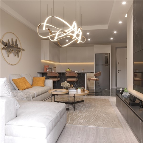 شقق في مجمع قيد الإنشاء مع بنية تحتية غنية في منطقة إردملي