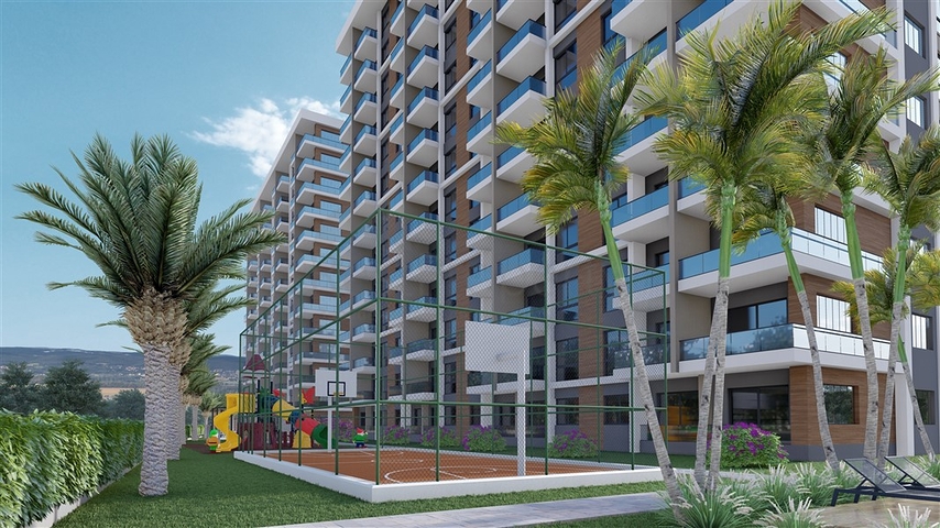شقق في مجمع قيد الإنشاء مع بنية تحتية غنية في منطقة إردملي