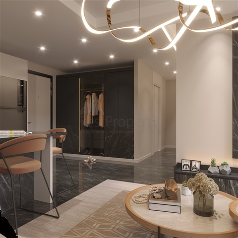 شقق في مجمع قيد الإنشاء مع بنية تحتية غنية في منطقة إردملي