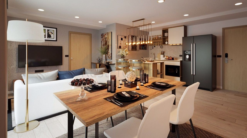 مجمع سكني قيد الإنشاء في منطقة شاطئ بانغ تاو