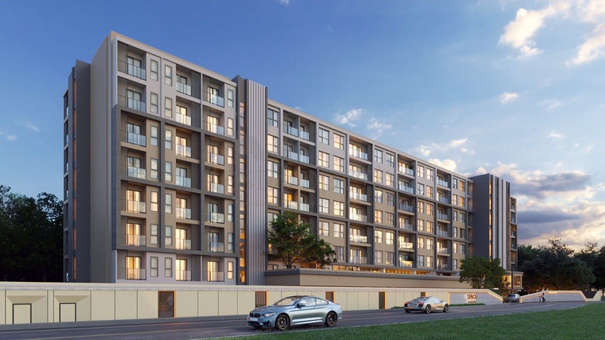 مجمع سكني قيد الإنشاء في منطقة شاطئ بانغ تاو