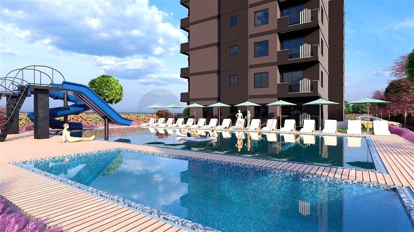 شقق في مجمع قيد الإنشاء في حي تشيشميلي