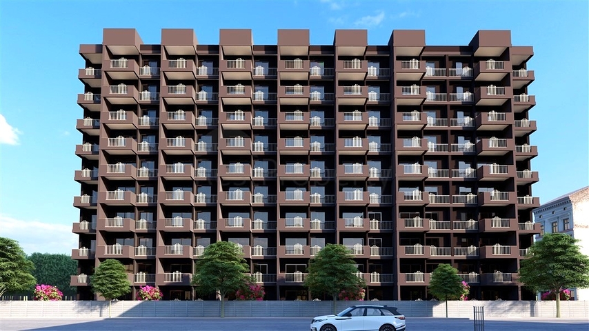 شقق في مجمع قيد الإنشاء في حي تشيشميلي