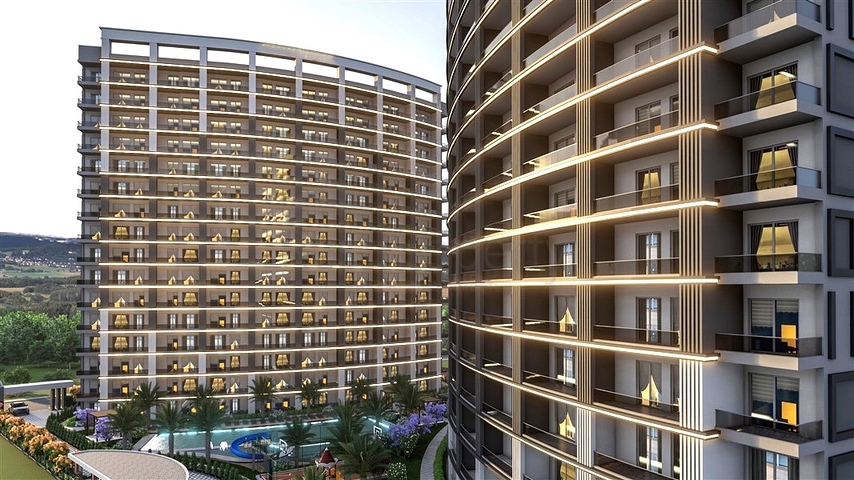 شقق مع بنية تحتية فندقية في منطقة إردملي