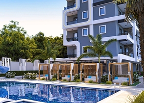 شقة 1+1 في مجمع متميز في منطقة محمودلار