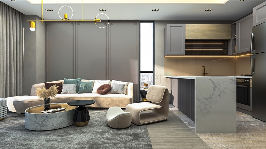 مجمع جديد من الدرجة الممتازة على بعد 500 متر من البحر في منطقة توميوك