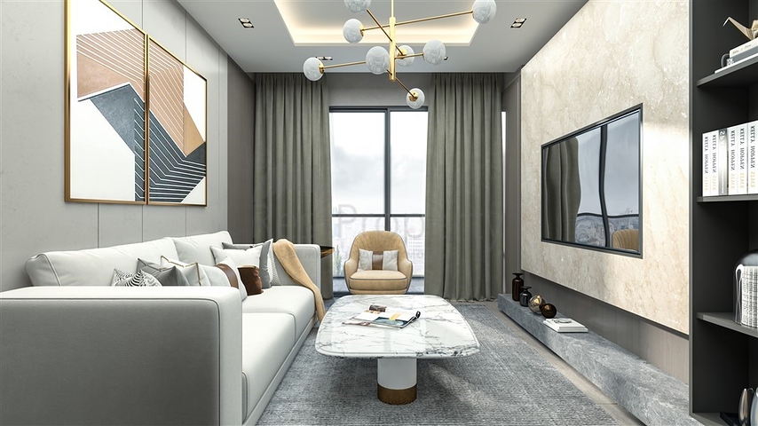 مجمع جديد من الدرجة الممتازة على بعد 500 متر من البحر في منطقة توميوك