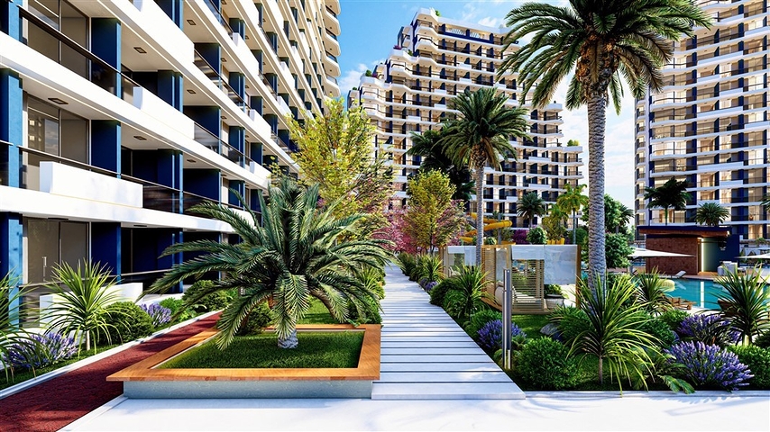 مجمع جديد من الدرجة الممتازة على بعد 500 متر من البحر في منطقة توميوك