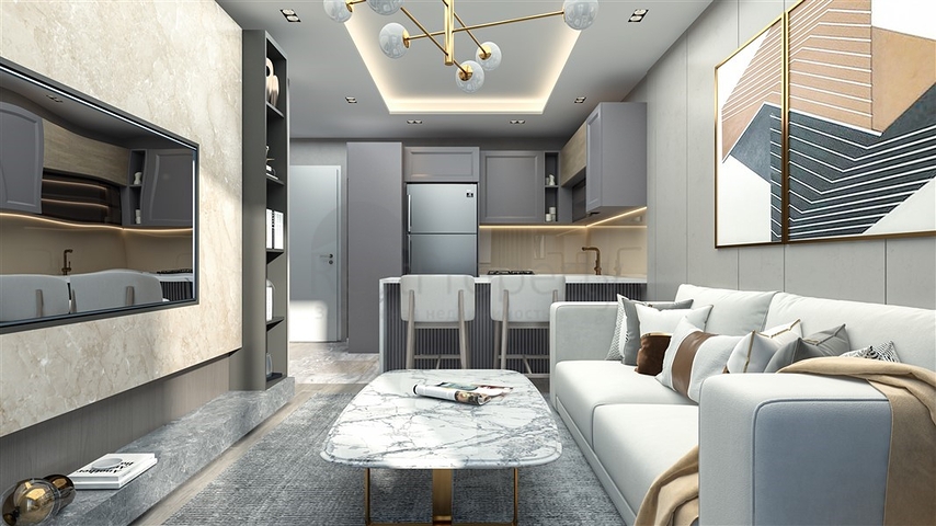 مجمع جديد من الدرجة الممتازة على بعد 500 متر من البحر في منطقة توميوك