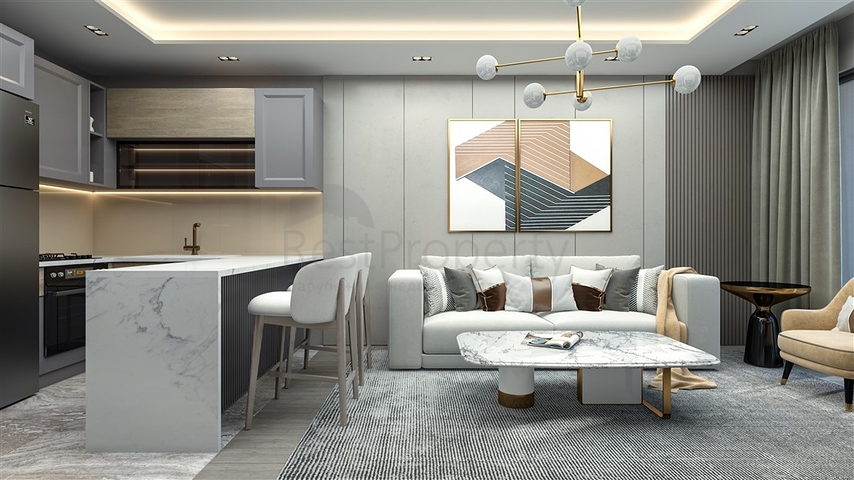 مجمع جديد من الدرجة الممتازة على بعد 500 متر من البحر في منطقة توميوك