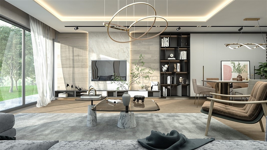 فلل بحمام سباحة خاص قيد الإنشاء في منطقة توميوك-إردملي