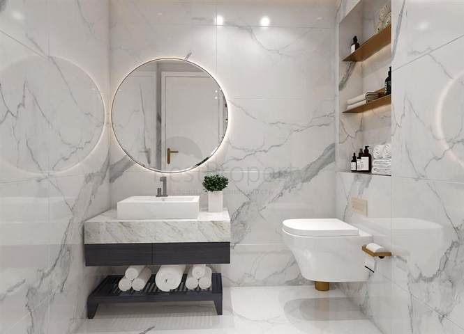 2 + 1 بنتهاوس مطلة على البحر في وسط ألانيا