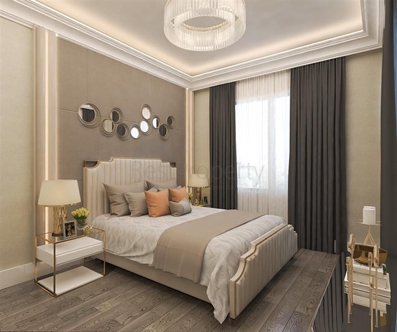 2 + 1 بنتهاوس مطلة على البحر في وسط ألانيا