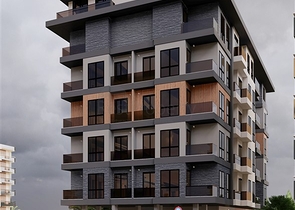 2 + 1 بنتهاوس مطلة على البحر في وسط ألانيا