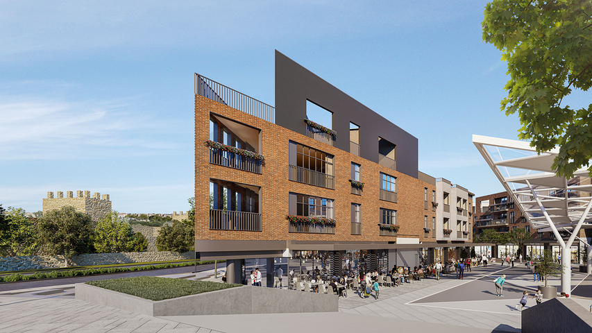 مجمع سكني منخفض الارتفاع في قلب اسطنبول