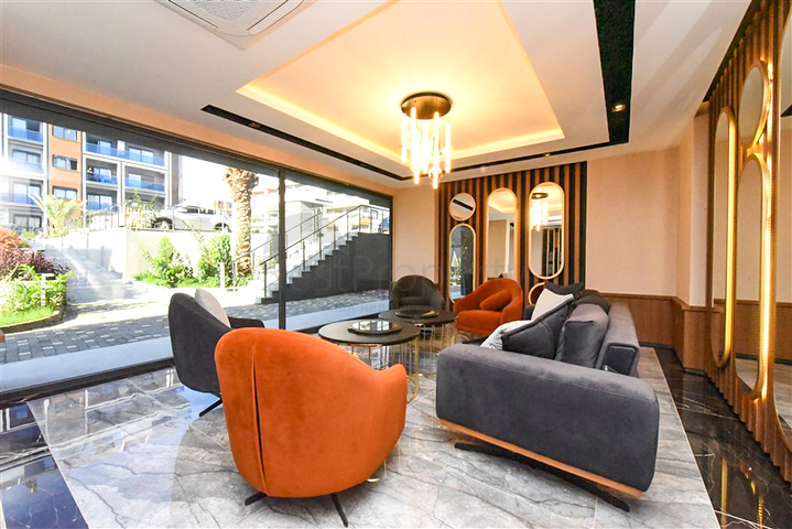 شقة 1+1 للايجار في مجمع جديد في منطقة كارجيجاك