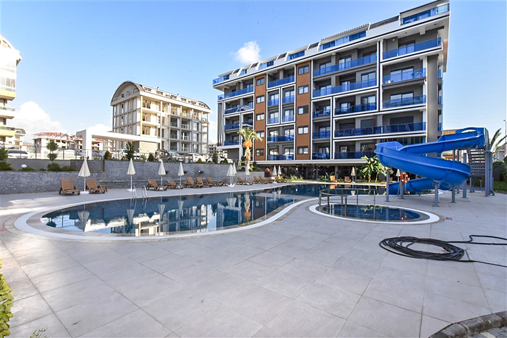 شقة 1+1 للايجار في مجمع جديد في منطقة كارجيجاك