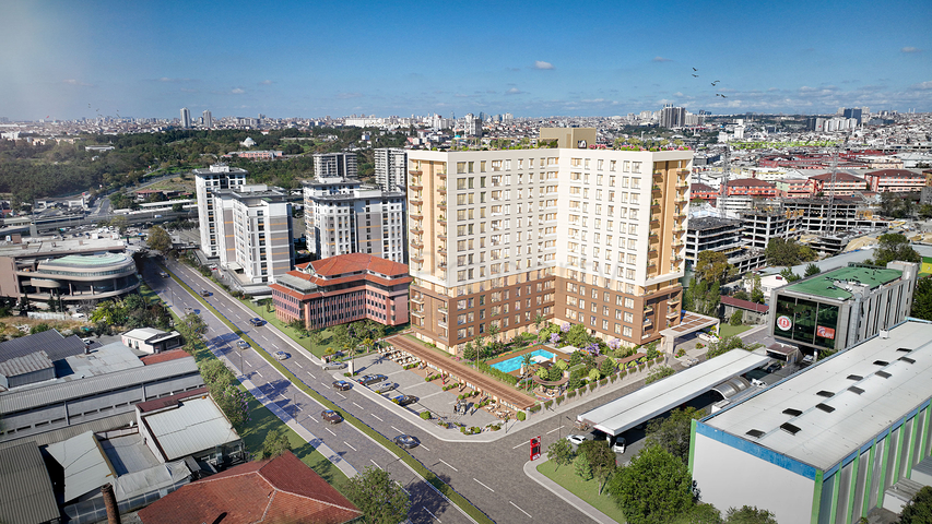 يقع المشروع مع وصلات نقل متطورة داخل أسوار المدينة التاريخية