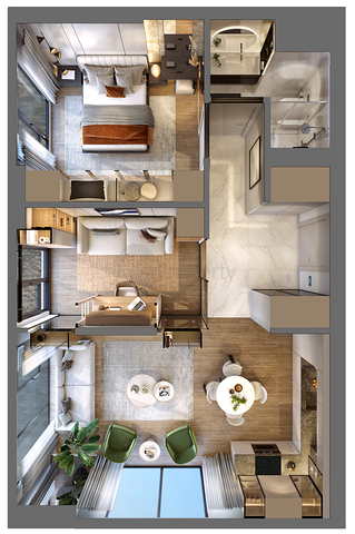 يقع المشروع مع وصلات نقل متطورة داخل أسوار المدينة التاريخية