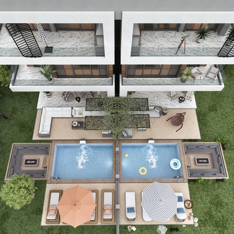 4 + 2 فيلا في منطقة مرموقة من ألانيا تيبي