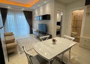 شقة مفروشة بغرفة نوم واحدة في مجمع جديد في محمودلار