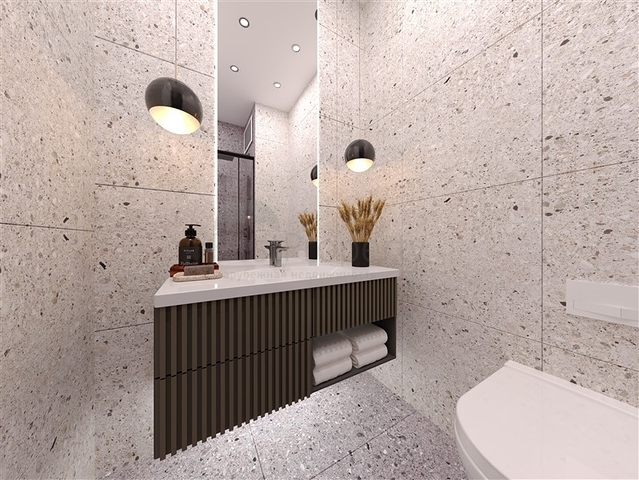 مجمع سكني في المرحلة النهائية من البناء في حي تيجي