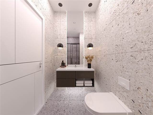 مجمع سكني في المرحلة النهائية من البناء في حي تيجي