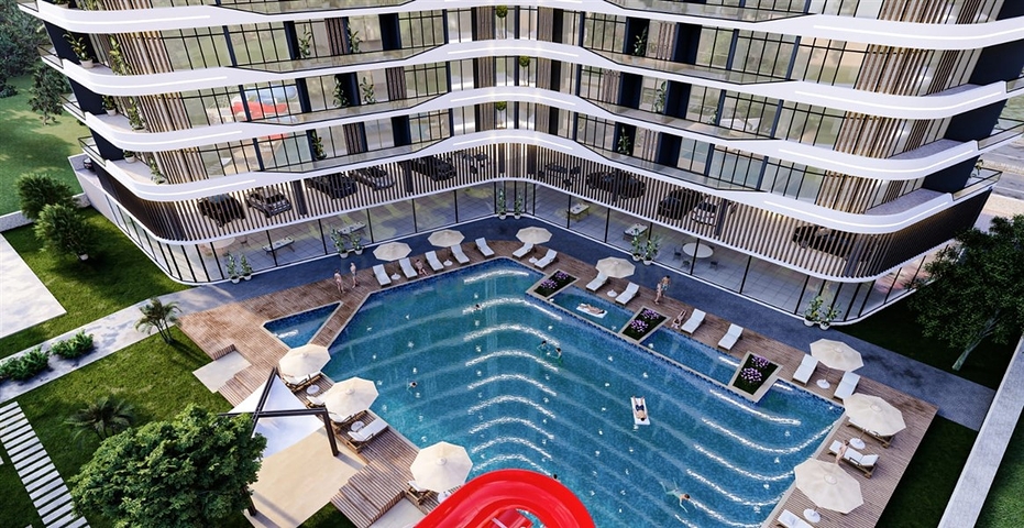 مشروع فاخر قيد الإنشاء في منطقة عياش ، على بعد 150 متر من البحر  