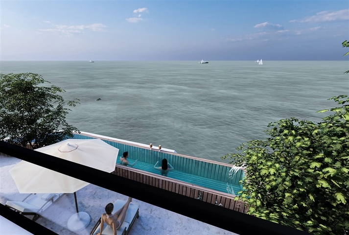 مشروع فاخر قيد الإنشاء في منطقة عياش ، على بعد 150 متر من البحر  