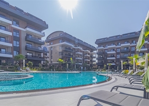 شقة 1+1 في مجمع حديث في منطقة أوبا