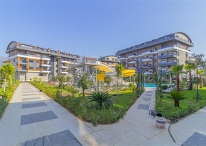 شقة 1+1 في مجمع حديث في منطقة أوبا