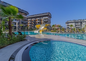 شقة 1+1 في مجمع حديث في منطقة أوبا