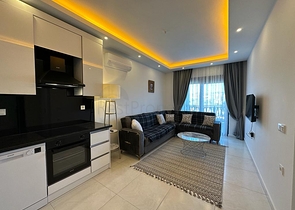 شقة 1+1 مطلة على الجبل في مجمع حديث