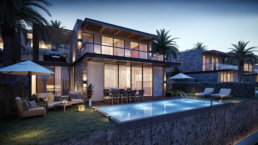 مجمع فلل بتصميم عصري في الجزء التاريخي من مدينة بودروم. مجمع فلل بتصميم عصري في الجزء التاريخي من مدينة بودروم.