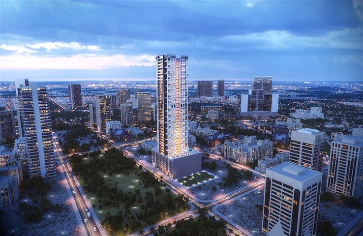 شقق مع مسابح وإطلالات على المنتزه في قرية الجميرا سيركل