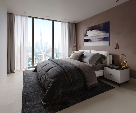 شقق فاخرة تطل على دينتاون دبي