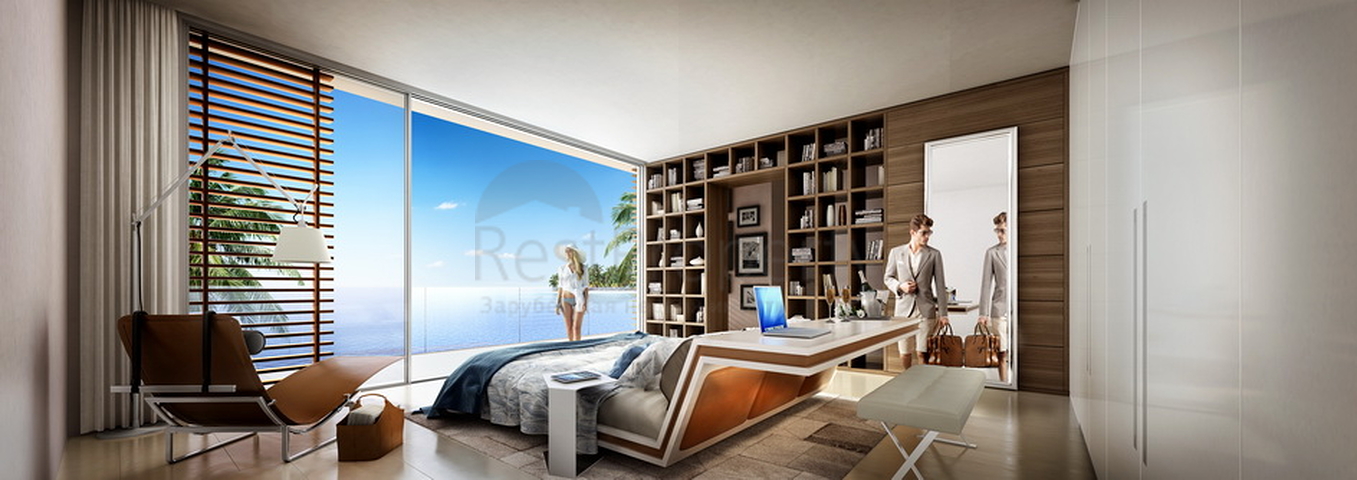 منازل مع حمامات سباحة خاصة وشواطئ في أرخبيل العالم في دبي