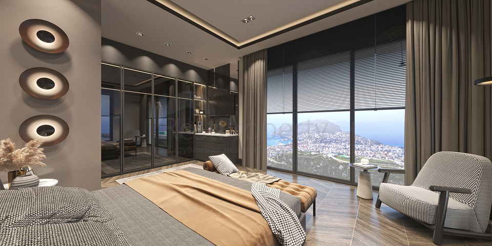 فيلا تطل على البحر الأبيض المتوسط هي مزيج مثالي من الفخامة والطبيعة