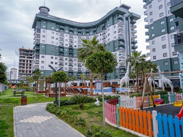 شقة مفروشة 1 + 1 في مجمع مع بنية تحتية فندقية في محمودلار