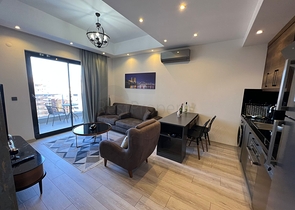 شقة مفروشة 1 + 1 في مجمع مع بنية تحتية فندقية في محمودلار